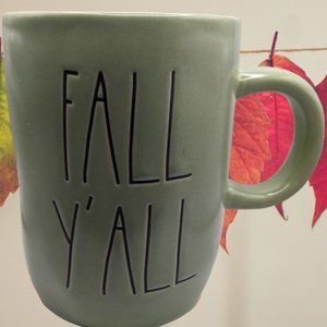 "FALL Y'ALL" Coffee/Tea Mug Green Rae Dunn By Magenta